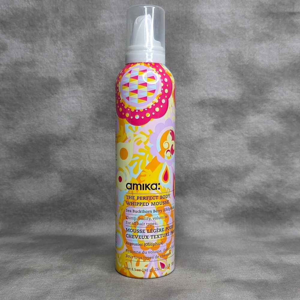 Amika The Perfect Body Whipped Mousse Sea Buckthorn Berry 8.5oz NEW Discontinued